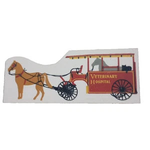Horse & Veterinary Hospital Buggy ~ Faline Cat’s Meow Shelf Sitter Accessory NOS - Picture 1 of 4