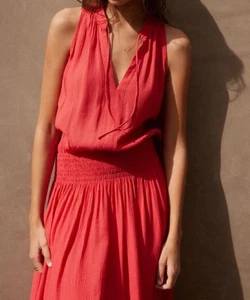 Brochu Walker Vermillion Francine Midi Dress Sz. XS - Foto 1 di 6