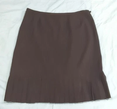 Jones Wear Falda Acampanada Gris Dobladillo Plisado Cremallera Lateral Mujer 14 Informal Carrera Foto 1 de 4