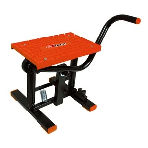RACETECH Cross Lever Kickstand Black-Orange Fluo-R-CVACCANCR00 - Imagen 1 de 1
