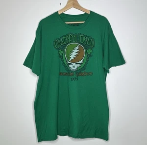 Trébol verde Grateful Dead Boston Garden 1977 talla XL azul líquido - Imagen 1 de 5
