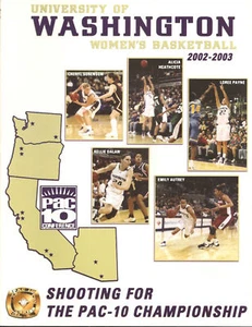 Guía de baloncesto para mujer de los Washington Huskies 2002-03 - Imagen 1 de 1