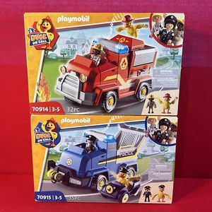 Playmobil - Duck on Call, Fire & Police Vehicles Sets: 70914 & 70915 - Picture 1 of 6