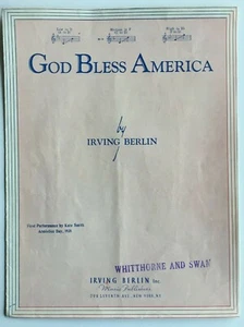 1939 God Bless America Irving Berlin Vintage Sheet Music - Picture 1 of 2