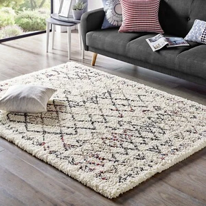 Modway Skadi Rainbow Diamond Shag Area Rug in Multicolor - Picture 1 of 9