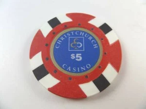 Vintage CHRISTCHURCH CASINO $5.00 Casino Chip, New Zealand - Picture 1 of 1