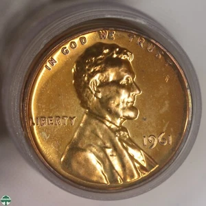 Roll of 1961 Lincoln Memorial Cents - Proof Details - with Problem - Picture 1 of 7