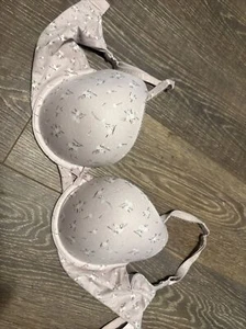 Victoria Secret Body von Victoria BH perfekte Form 34d lila Blumenmuster EUC - Bild 1 von 8