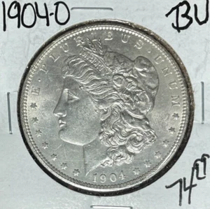 Dólar de plata Morgan 1904-O ~bu ~moneda de buen aspecto~ - Imagen 1 de 2