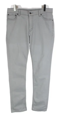 Levi's 510 Super Skinny Vaqueros Hombres W34/L32 Fade Efecto Cremallera Gris - Imagen 1 de 4