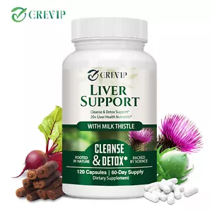 Liver Support 1146mg - Cleanse, Detox, Repair Formula - Chicory Root, Dandelion - Picture 1 of 11