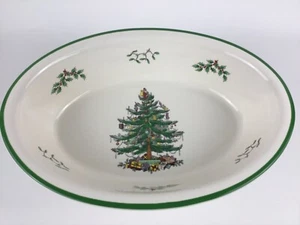 Spode Christmas Tree 12” x 9” Oval Vegetable Serving Dish Perfect Condition  - Picture 1 of 7