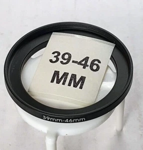 39-46mm Metal Step Up Adapter Ring 39mm Lens to 46mm Filter Converter 39-46 New - Picture 1 of 5