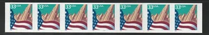 US Scott 3281c 33c Flag Over City PNC strip of 7, plate # 3433 - Picture 1 of 1