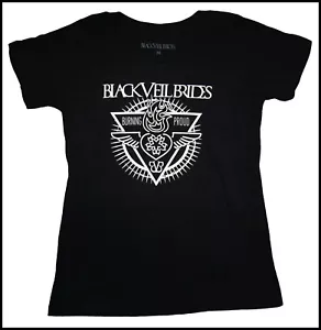 BLACK VEIL BRIDES - Burning Proud Juniors T SHIRT top S-M-L-XL New Bravado Merch - Picture 1 of 1