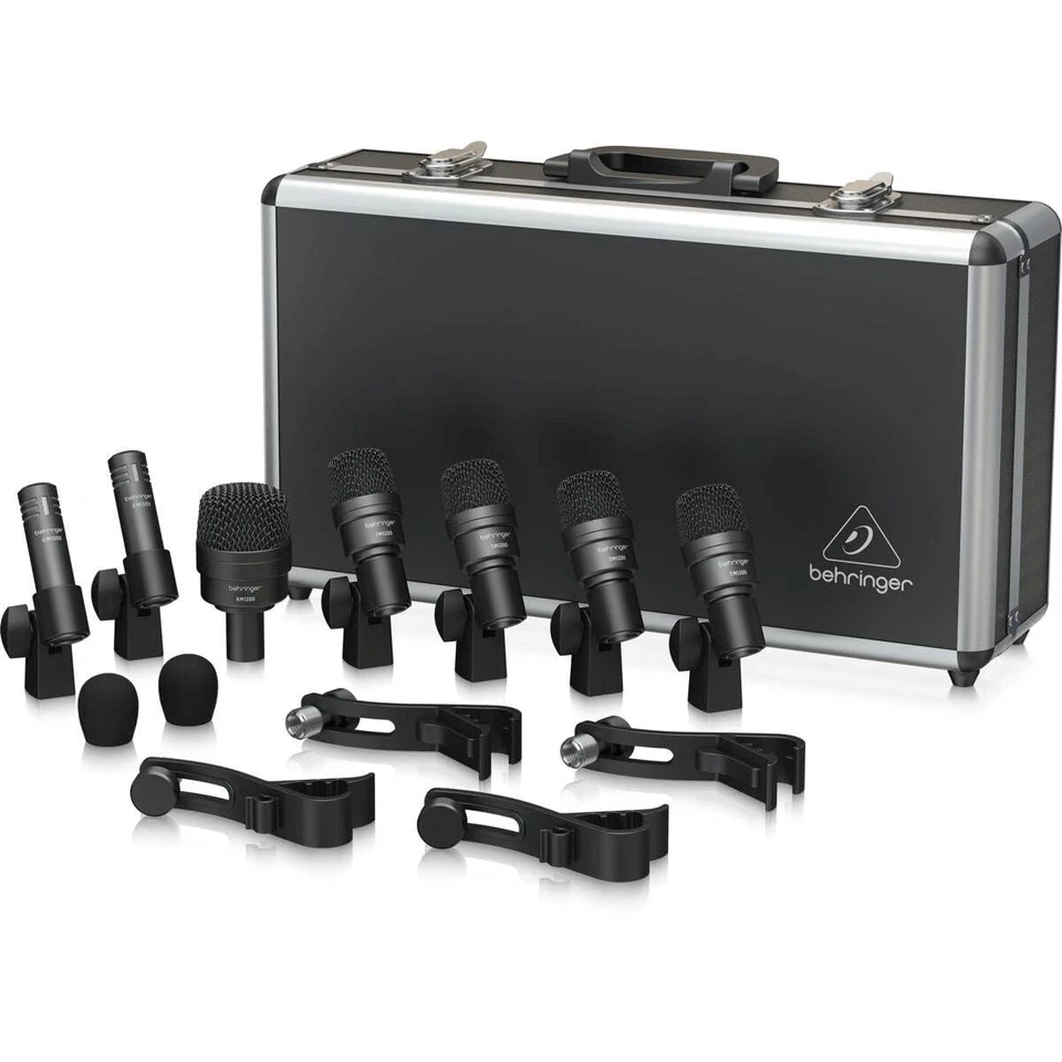 Behringer BC1200 Professional 7-Piece Drum Mic Set for Studio  Live Application - Image 1 of 4