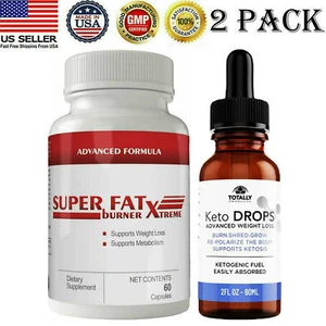 Super Body Fat Burner Dietary Supplement Keto Liquid Drops Ketogenic Weight Loss - Picture 1 of 12
