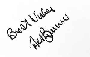 Des Bremner HAND SIGNED White Card Aston Villa 1982 European Cup *IN PERSON* COA - Picture 1 of 1