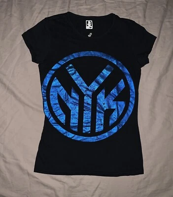 NEW YORK NY KNICKS Basketball T shirt NBA 4 HER JUNIORS Women S Small - Image 1 of 4