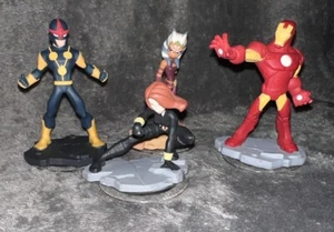 Disney Infinity Marvel Avengers 2.0 3.0 Star Wars Figures Lot of 4 Nova Iron Man - Picture 1 of 14