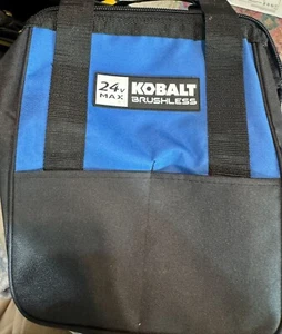 New Kobalt 24V Max Heavy Duty Zippered Tool Bag 10"x6"x12" - Picture 1 of 7