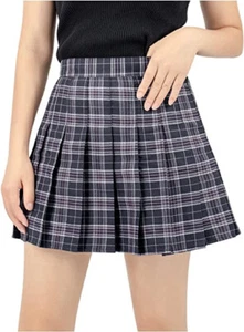 NWT SZ M DJT FASHION skort  Girls Cute Pleated Skater Tennis Skirt with Shorts - Picture 1 of 4