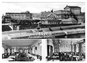 AK, Dresden, Gaststätte Italienisches Dörfchen, drei Abb., 1967 - Picture 1 of 1