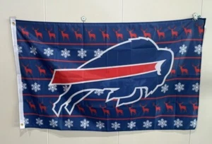 Christmas Buffalo Bills 3x5 ft Flag Banner Football ● FREE SHIPPING ● Limited  - Picture 1 of 1
