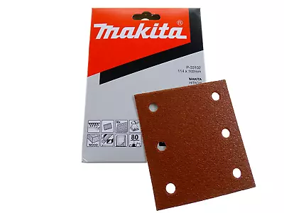 Schleifpapier Makita Klettbefestigung 114 x 102mm K80 Pack à 10 St. Körnung 80 - Bild 1 von 3