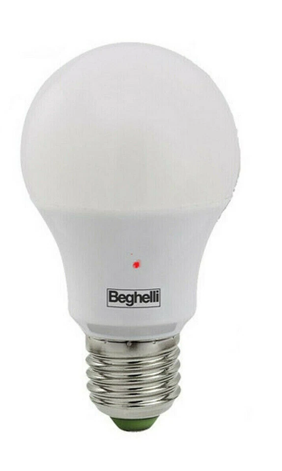 Beghelli Goccia ECOLED Sensor 12W LED Lampadina con Sensore Crepuscolare - 56159