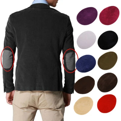 1Pair Suede Leather Iron-on Elbow Knee Patches Repair Sewing Applique Tailorable - Image 1 of 4