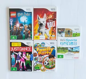 Wii Games Bundle Lego Harry Potter Bolt Just Dance Family Party Sports GWC - Bild 1 von 3