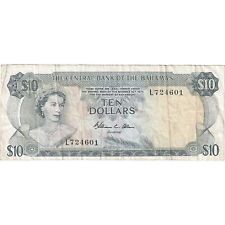[#247846] Bahamas, 10 Dollars, 1974, KM:38a, TB+