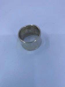 Silpada Sterling Silver Hammered Cuff Rolled Edge Wide Cigar Band Ring Size 8.5 - Picture 1 of 4