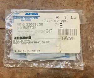 Neu Original Maytag Button • 33001156 • Service / Reparaturteil - Bild 1 von 3