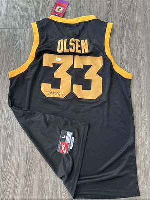 Lucy Olsen Iowa Hawkeyes Autograph Signed Jersey! Psa Coa  - Image 1 of 3