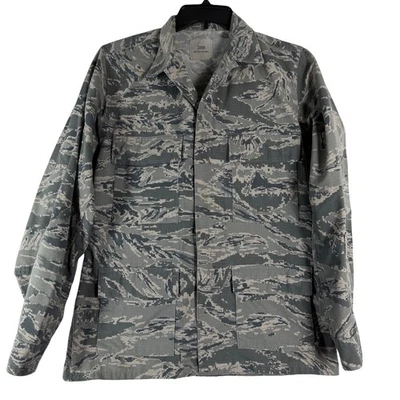 US Air Force Battle Uniform Jacket Coat 38R Army Camo Utility Stripe Military - Image 1 of 4