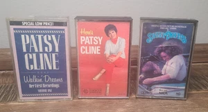 3 Patsy Cline Cassettes- Walkin' Dreams, Here's Patsy Cline, & Sweet Dreams - Foto 1 di 14