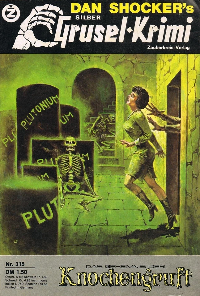 #315 SILBER GRUSEL-KRIMI 80's (SILVER SCARY THRILLER) GERMAN HORROR NOVELLA - Image 1 of 1