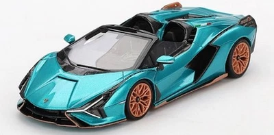 Lamborghini Sin Roadster Blu Uranus in 1:43 scale by True Scale Miniatures - Image 1 of 3