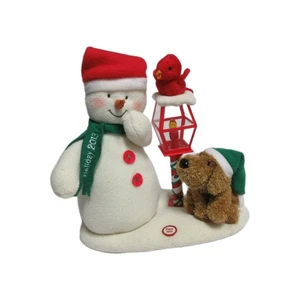 Hallmark Jingle Pals Merry Carolers Animated Snowman Plush Dog Bird Light Works - Picture 1 of 14
