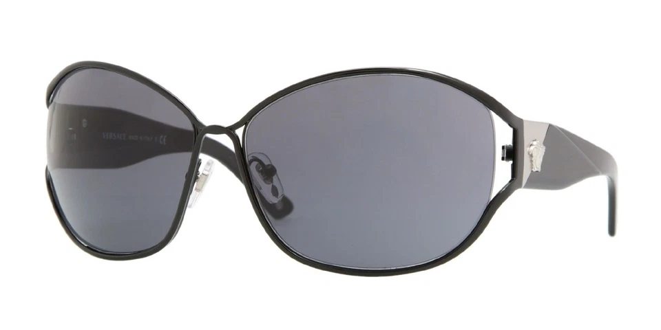 Gafas de sol Versace VE2115 100987 63 mm negro/gris oscuro lentes Foto 1 de 1