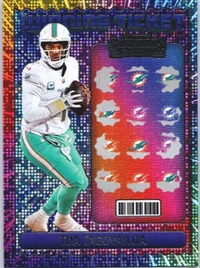 2024 PANINI CONTENDERS TUA TAGOVAILOA #22 WINNING TICKET DOLPHINS - Picture 1 of 2