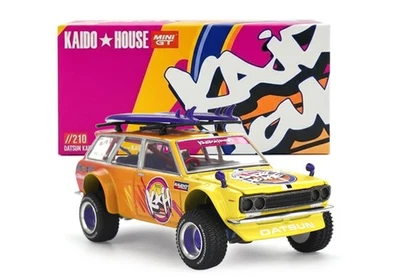 Kaido House 1:64 DATSUN 510 WAGON 4X4 KAIDO ISLANDS V1 1969 Mini-GT - KHMG210 - Immagine 1 di 4