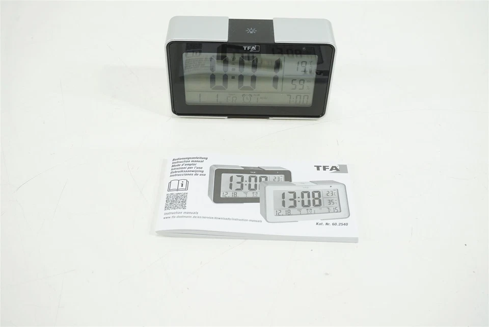 TFA Funk-Wecker Melody 60.2540.01 mit LED Leuchtziffern - Bild 1 von 2