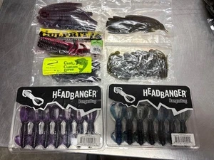 7 Packs - Misc. Soft Plastics - Head Banger, Culprit, Cash Customs - #117 - Picture 1 of 1