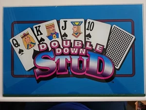 Vidrio superior de máquina tragamonedas para juego "DOUBLE DOWN STUD". Usado en excelente estado - Imagen 1 de 3