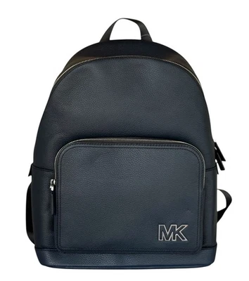 Mochila de cuero Michael Kors grande de cobre azul marino Foto 1 de 4