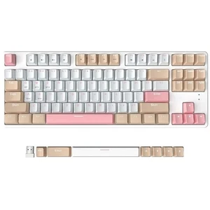 AJAZZ AK871 Wireless Gaming Keyboard 75% Bluetooth Dual Modes 87 Key US - Picture 1 of 3