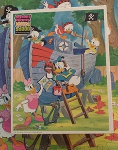 1981 Disney Donald Duck & Gang 100-teiliges Puzzle Whitman Huey, Dewey und Louie - Bild 1 von 6